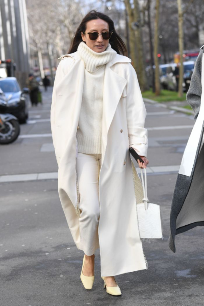 Celebrities Are Embracing Winter White Outfits Right Now — And We